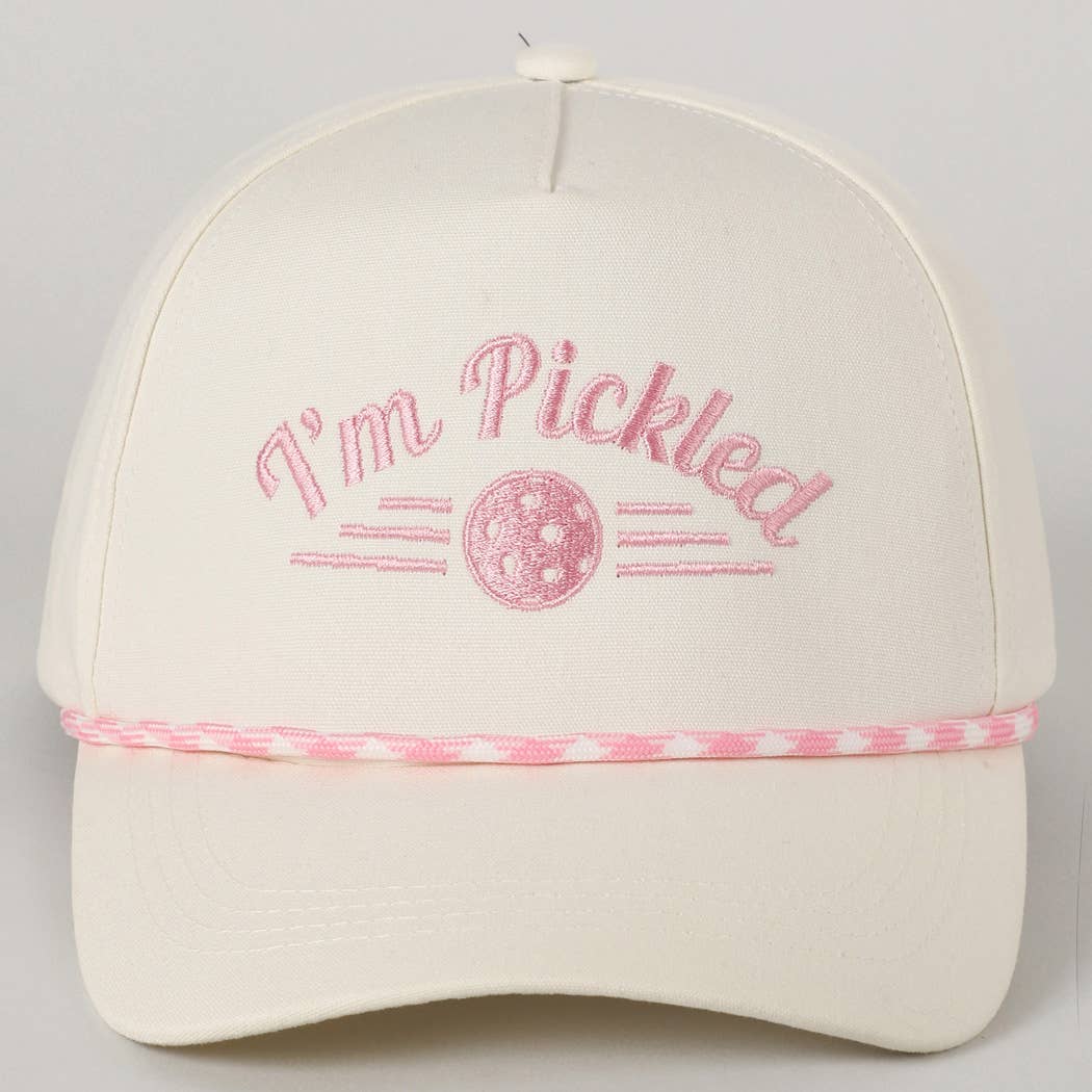 I'm Pickled Pickleball Embroidery Trucker Hat