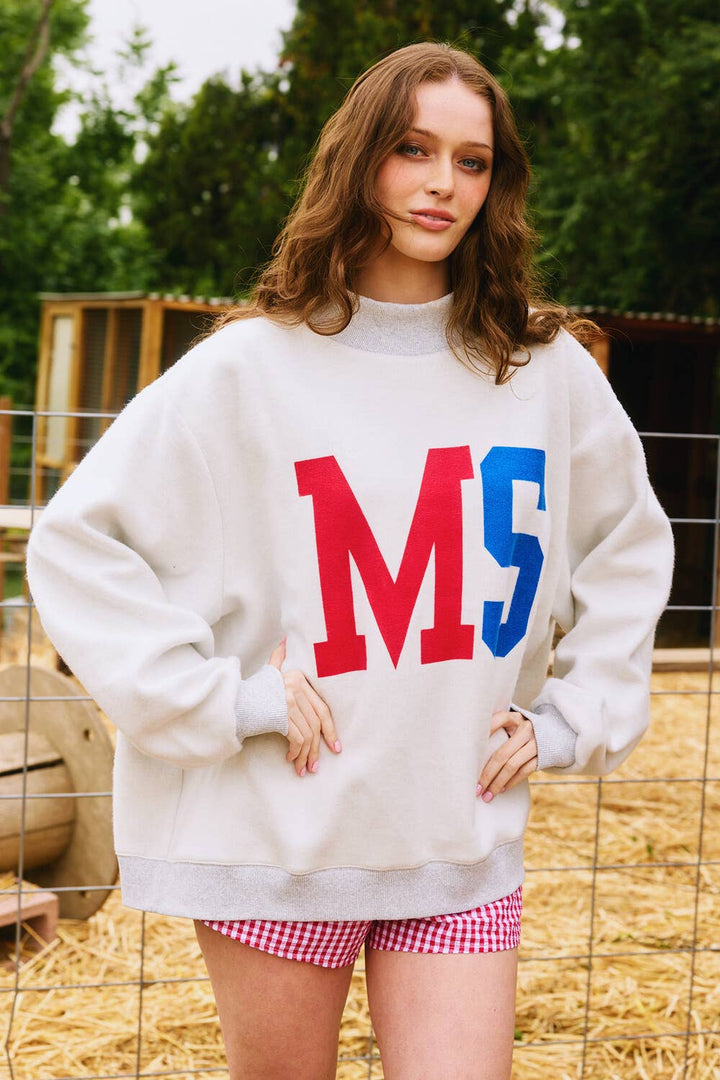 IT2594-MISSISSIPPI 'MISSISSIPPI & MS' Reversible Sweatshirt