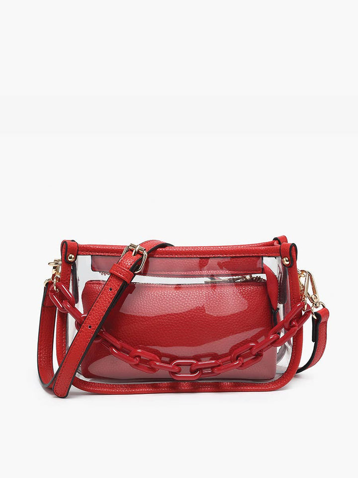 Jessica Clear Crossbody Bag – Chain Strap