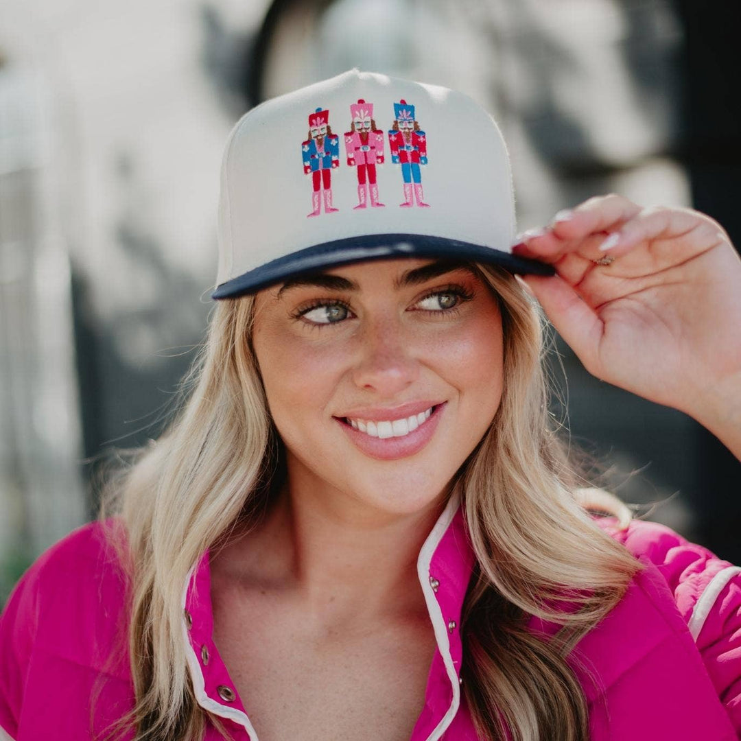 Nutcrackers Vintage Christmas Trucker Hats for Women
