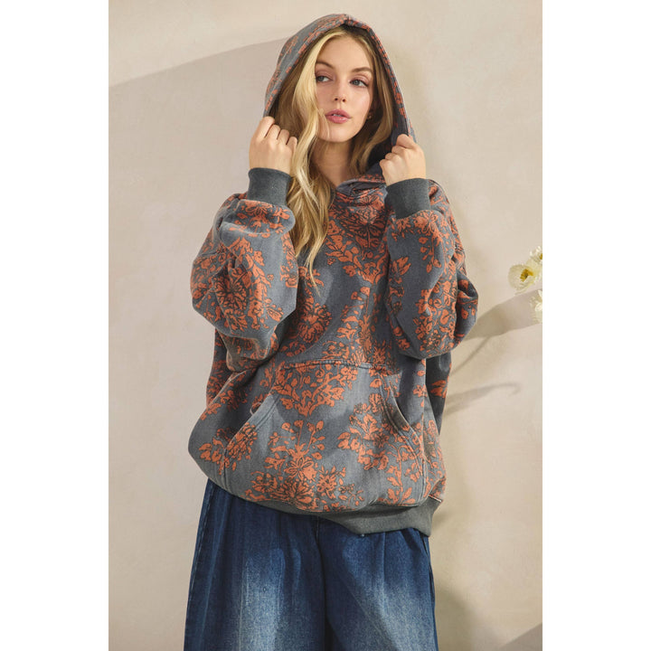 Printed Fleece Hoodie