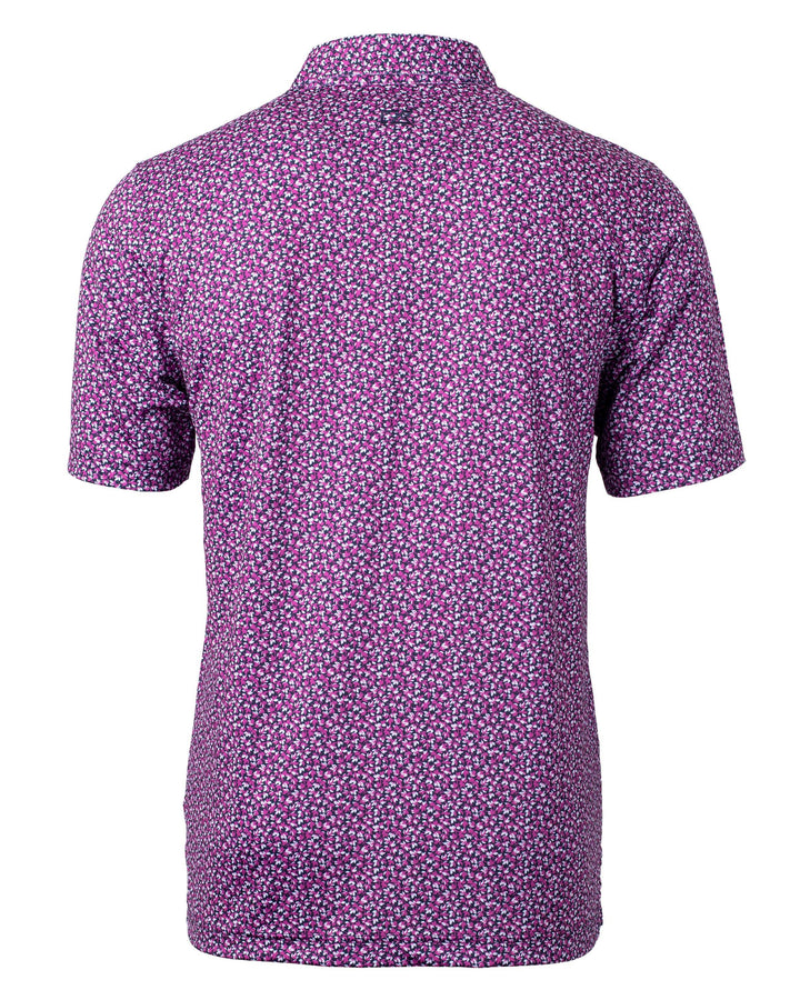 Cutter & Buck Pike Magnolia Print Stretch Men's Polo