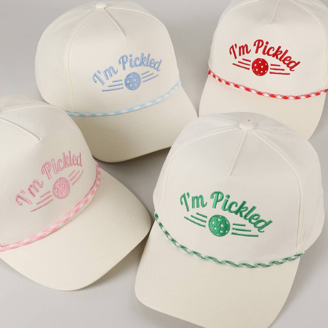 I'm Pickled Pickleball Embroidery Trucker Hat