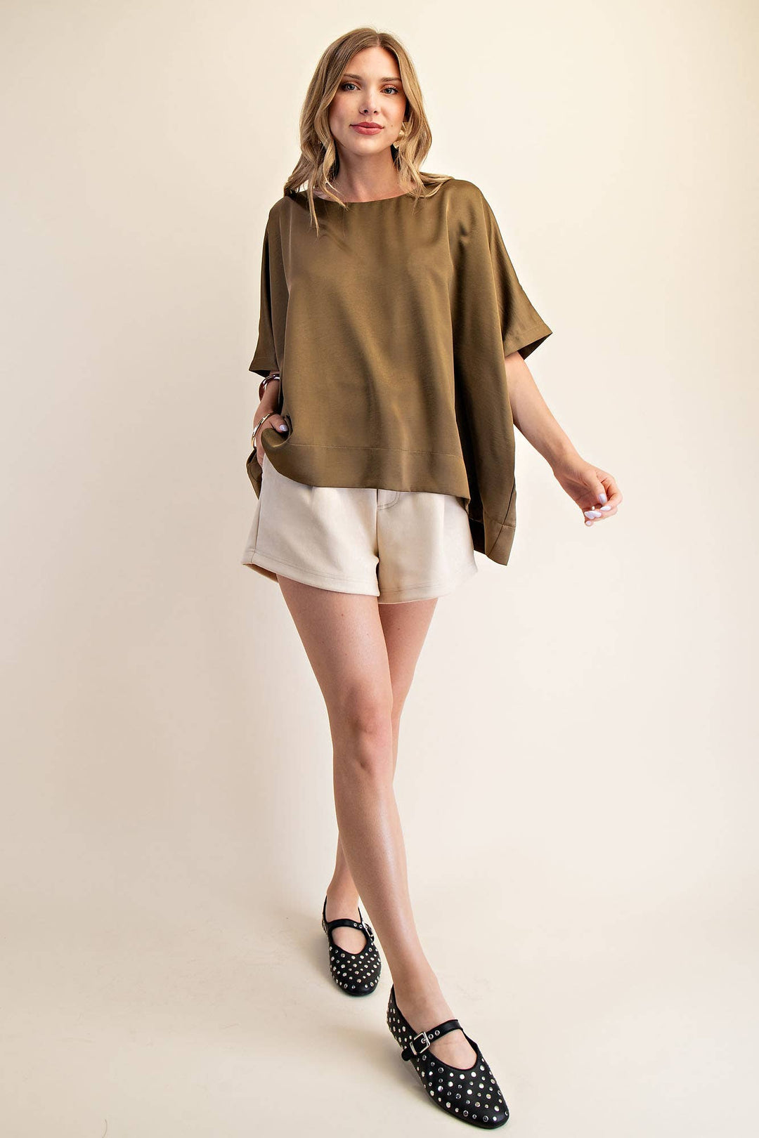 Round Neck Oversized Top