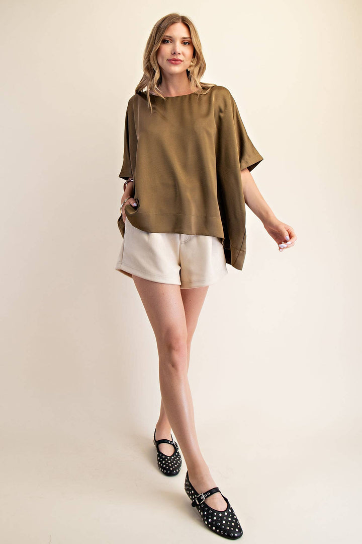Round Neck Oversized Top