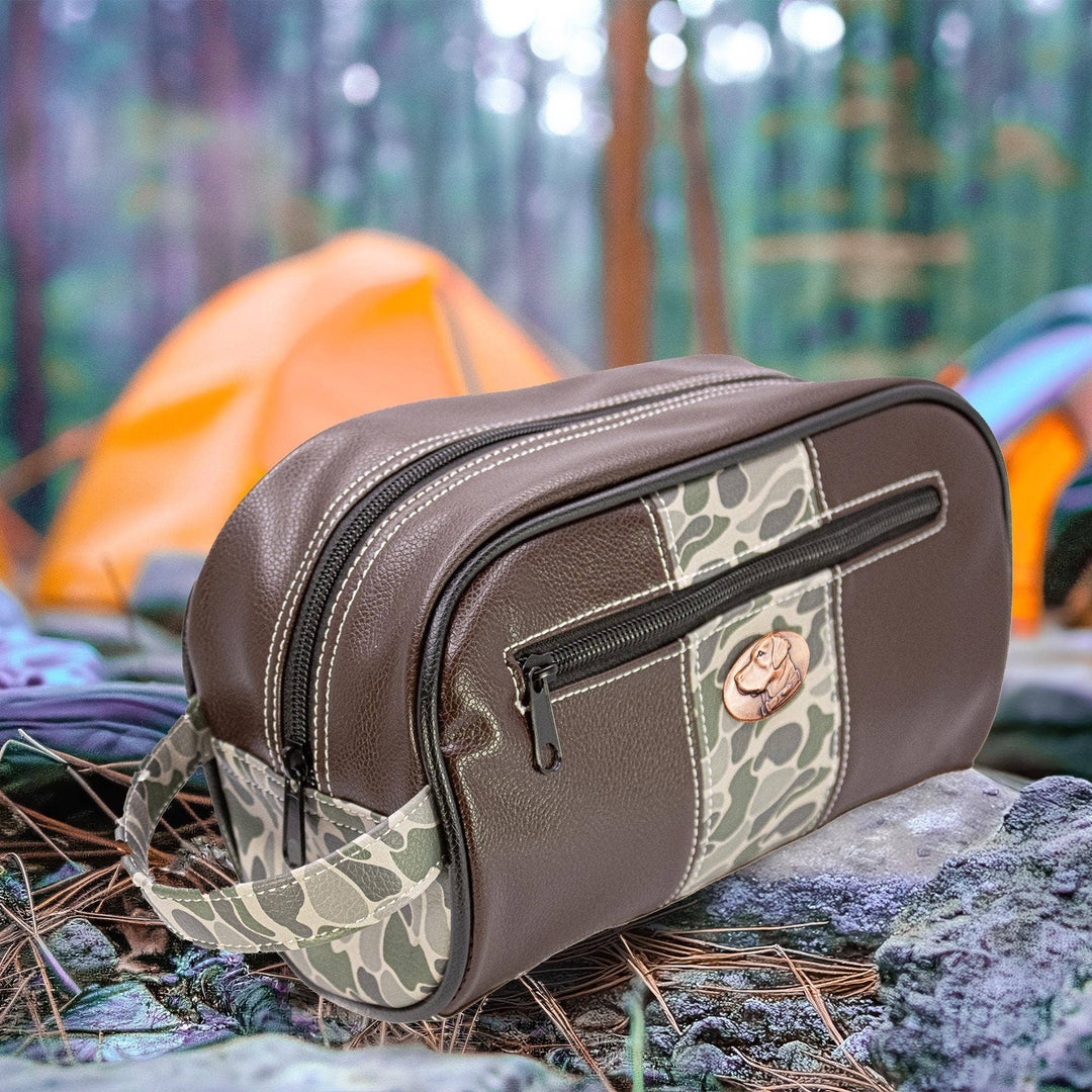 Lab Old School Camo Men's Toiletry Dopp Bag
