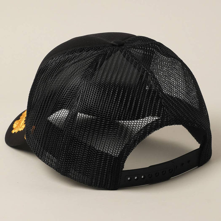 BOATIN Lettering Logo Foam Mesh Back Trucker Hat