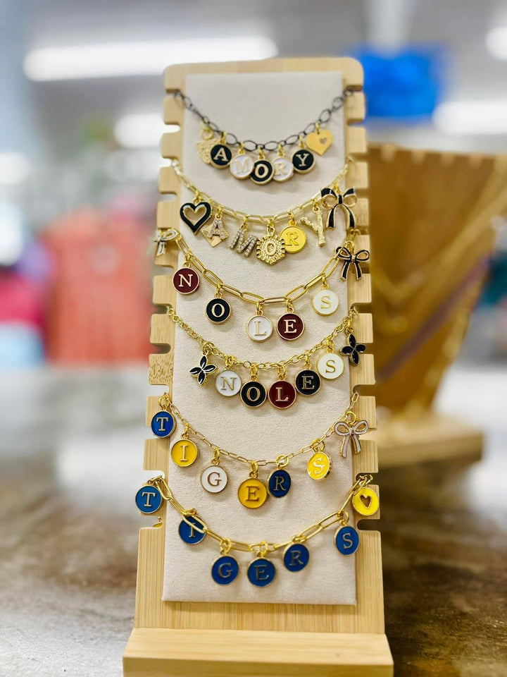 Game Day Trendy Custom Charm Necklaces