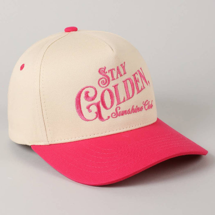 Stay Golden Sunshine Club Embroidery Trucker Hat