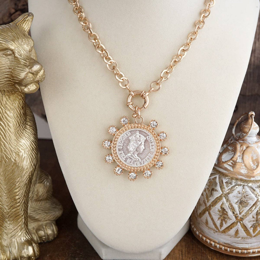 Elizabeth – Statement Coin Necklace