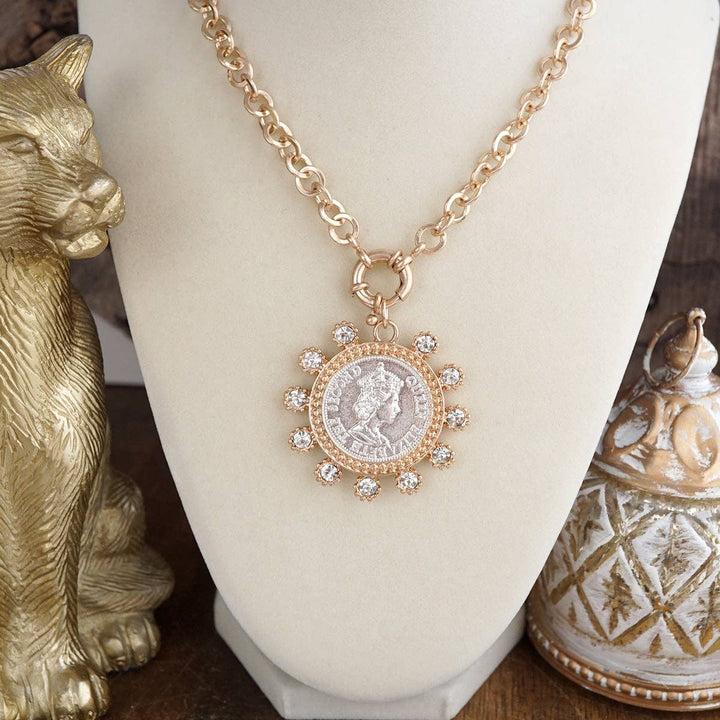 Elizabeth – Statement Coin Necklace