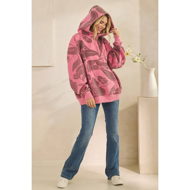 Printed Fleece Hoodie