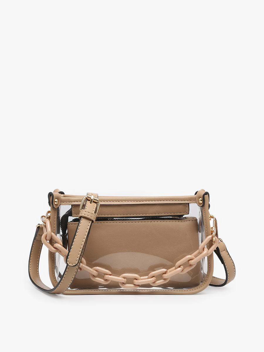 Jessica Clear Crossbody Bag – Chain Strap