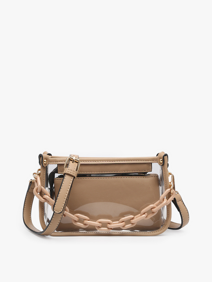 Jessica Clear Crossbody Bag – Chain Strap