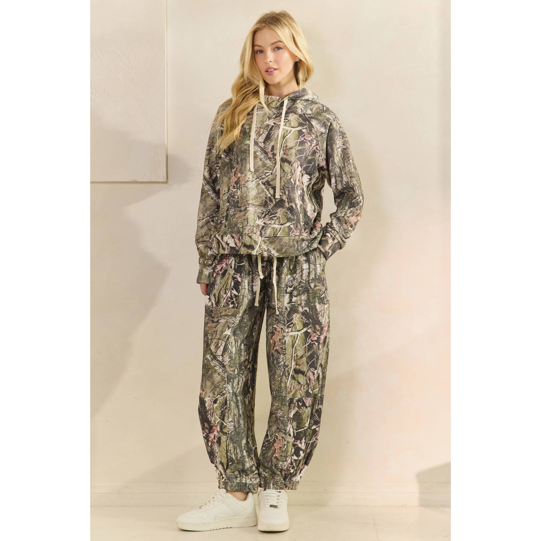 Printed French Terry Pants