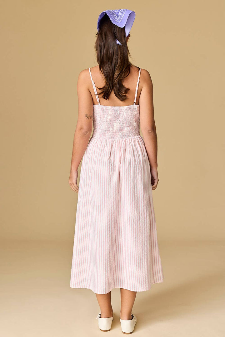 PD50265 - Candice Striped Midi Dress