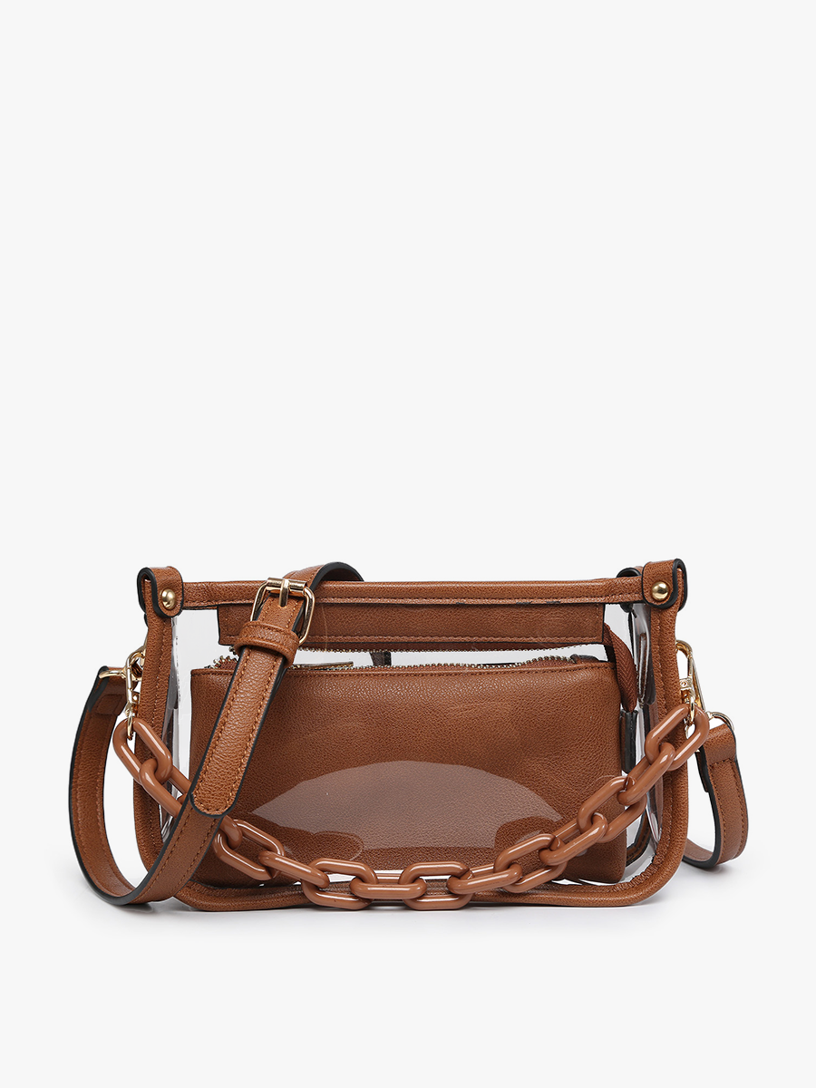 Jessica Clear Crossbody Bag – Chain Strap