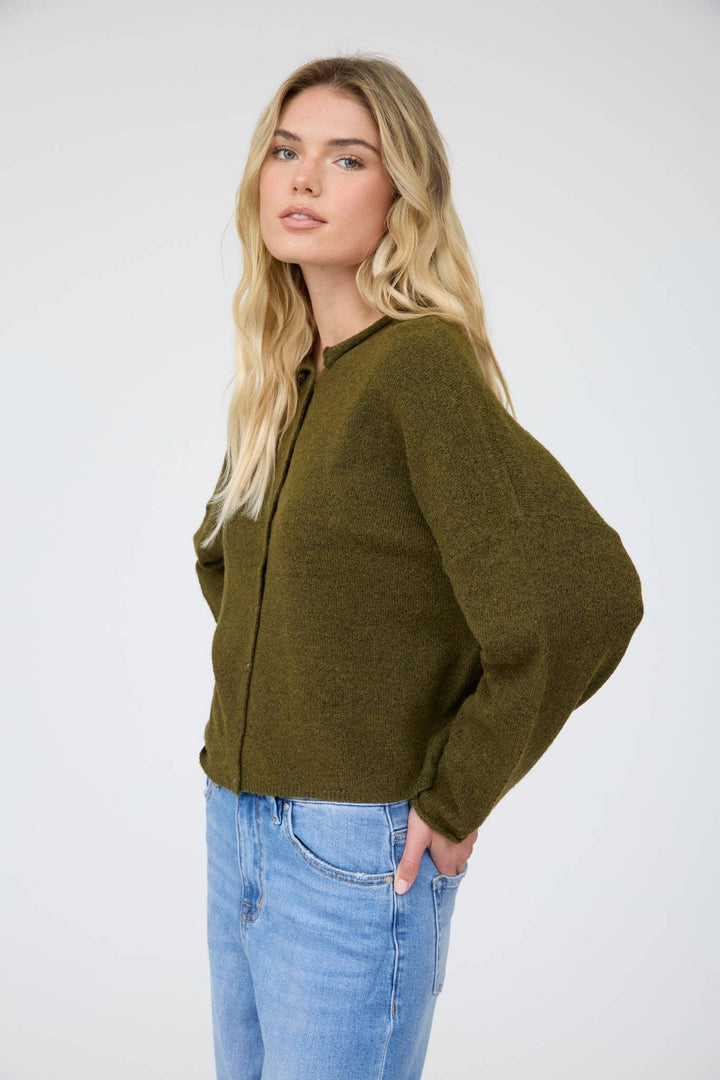LIGHTWEIGHT BUTTON DOWN KNIT CARDIGAN