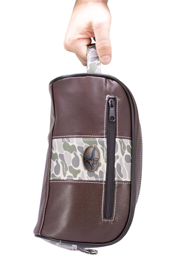 Mallard  Old School Camo Men's Toiletry Dopp Bag