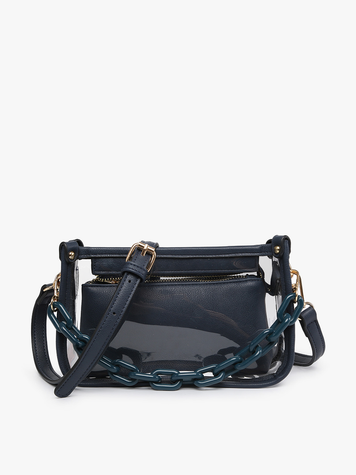 Jessica Clear Crossbody Bag – Chain Strap