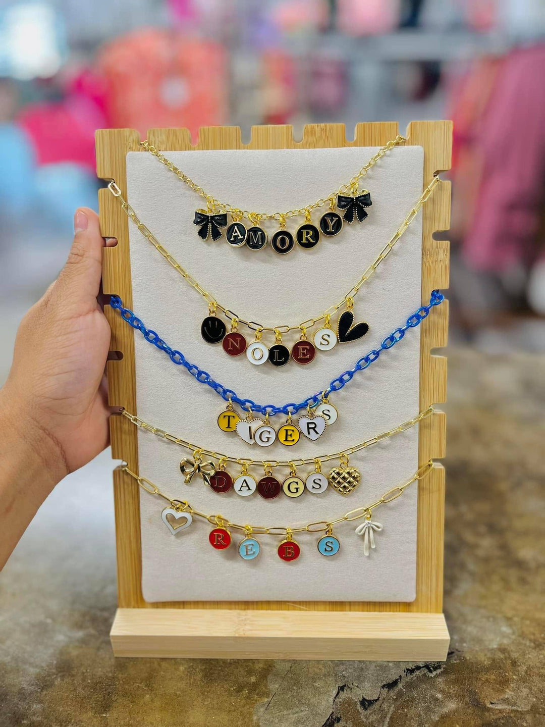 Game Day Trendy Custom Charm Necklaces