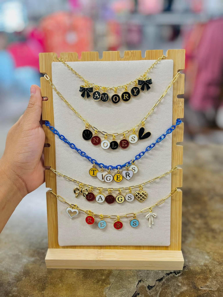 Game Day Trendy Custom Charm Necklaces