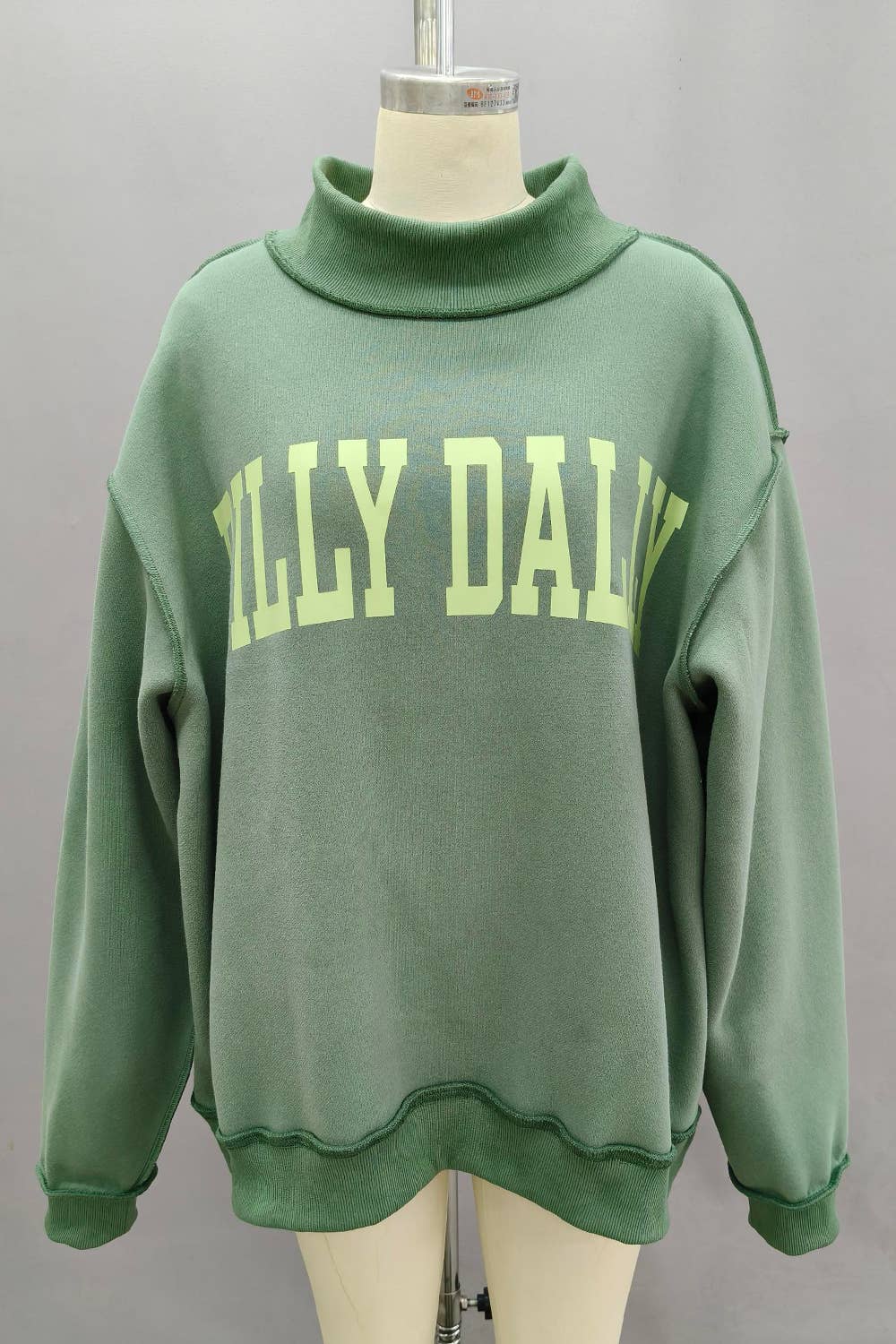 DILLYDALLY 'DILLY DALLY' Mockneck Sweatshirt