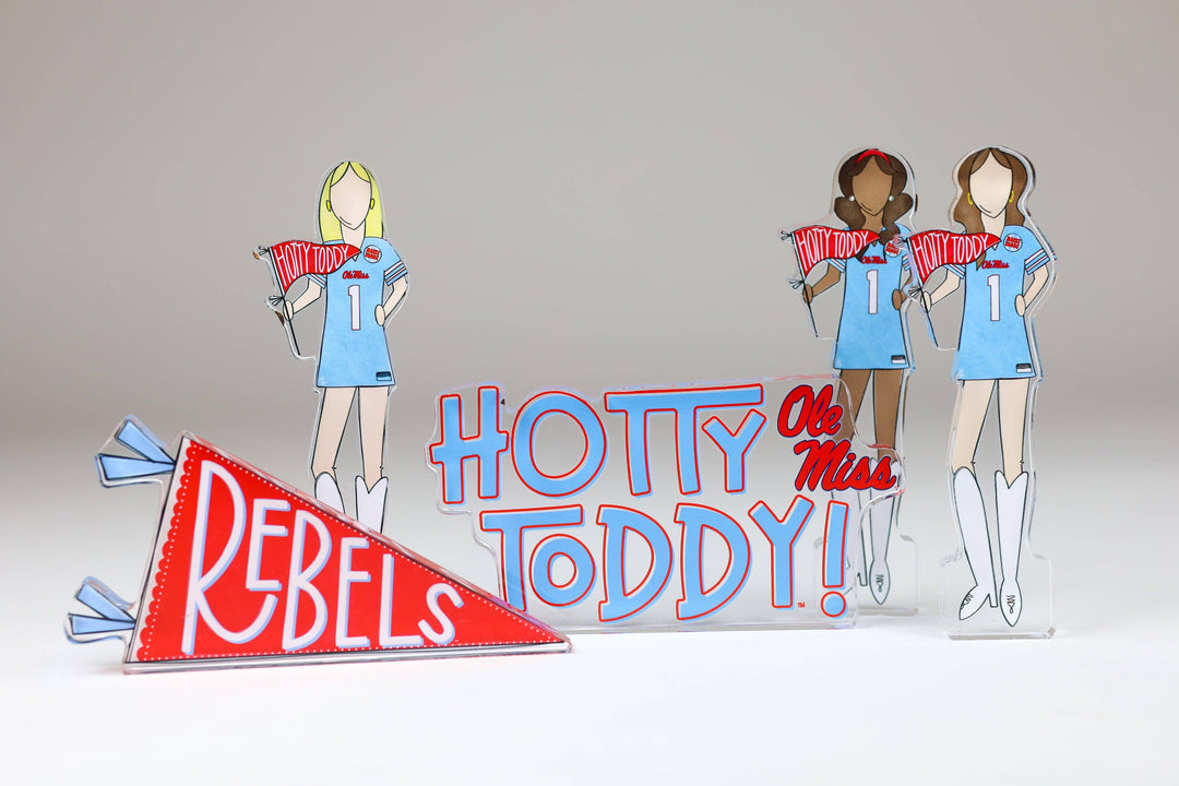 Ole Miss Hotty Toddy Acrylic Shelfie | Art Block Dorm Decor