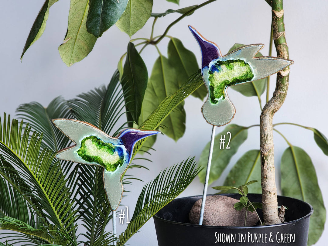 Hummingbird Garden Stake - Medium  Plant Pot Stakes