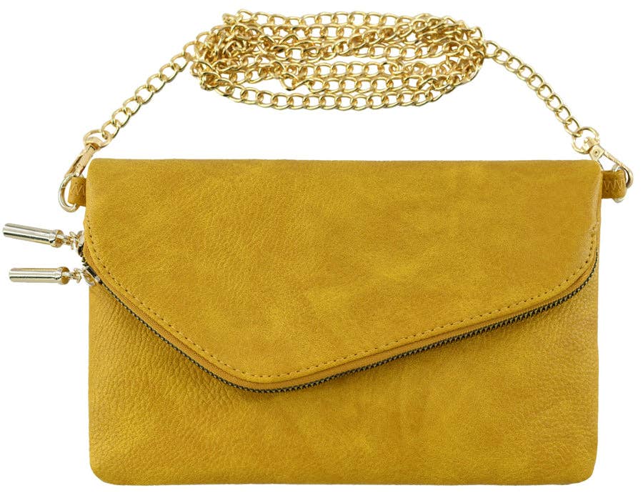 AD2585 Monogrammable Envelope Clutch/Crossbody Bag