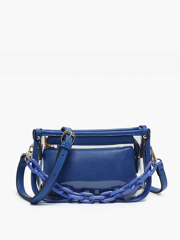 Jessica Clear Crossbody Bag – Chain Strap