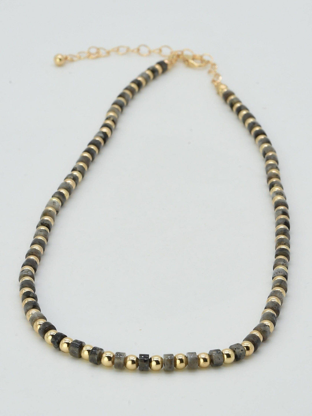 CN4386 CCB Bead Semi Precious Necklace