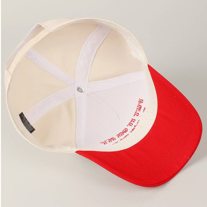 Put It On My Dad's Tab Embroidery Two-Tone Hat