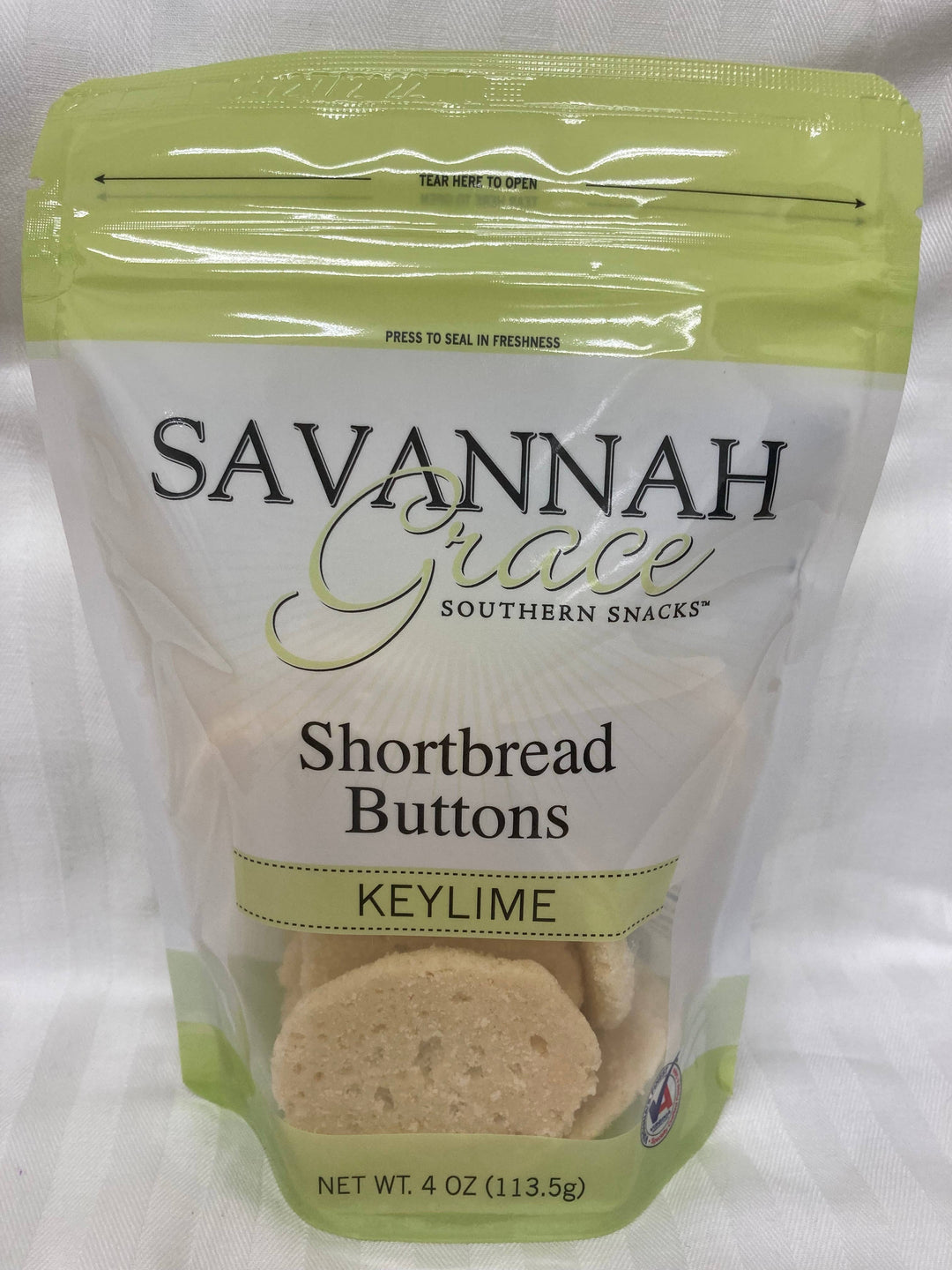 KeyLime Shortbread Buttons 4oz Bag
