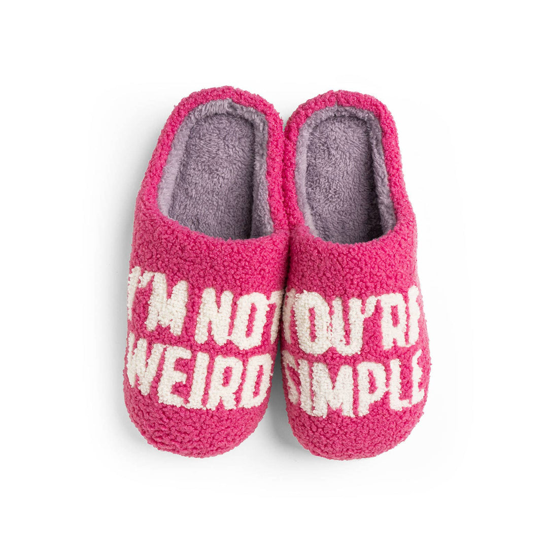 Two Left Feet Lounge Out Loud Fuzzy Slippers Open Stock