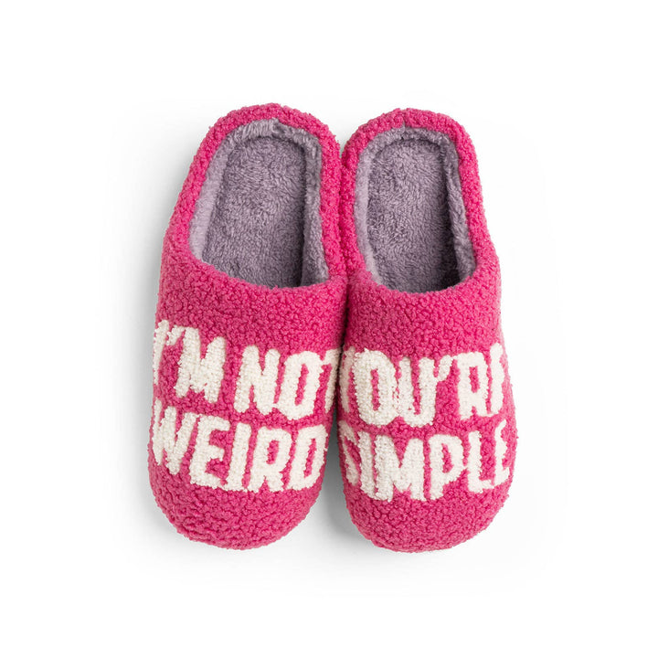 Two Left Feet Lounge Out Loud Fuzzy Slippers Open Stock
