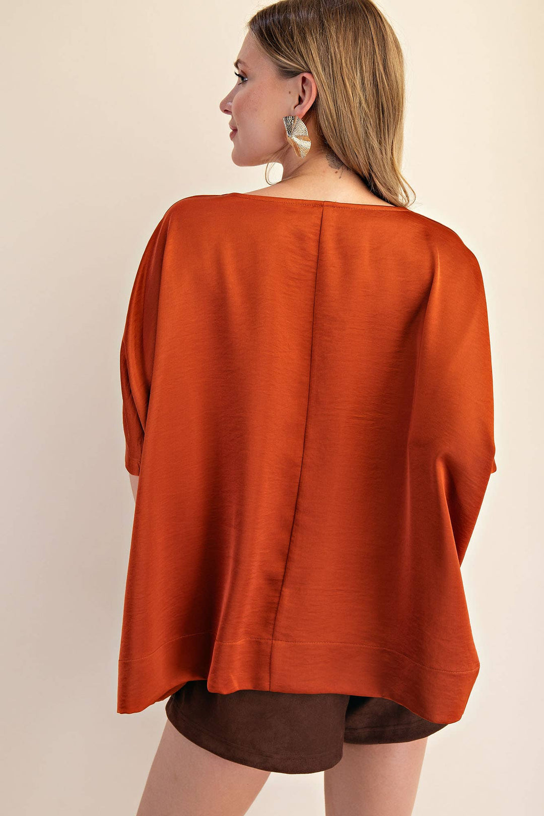 Round Neck Oversized Top