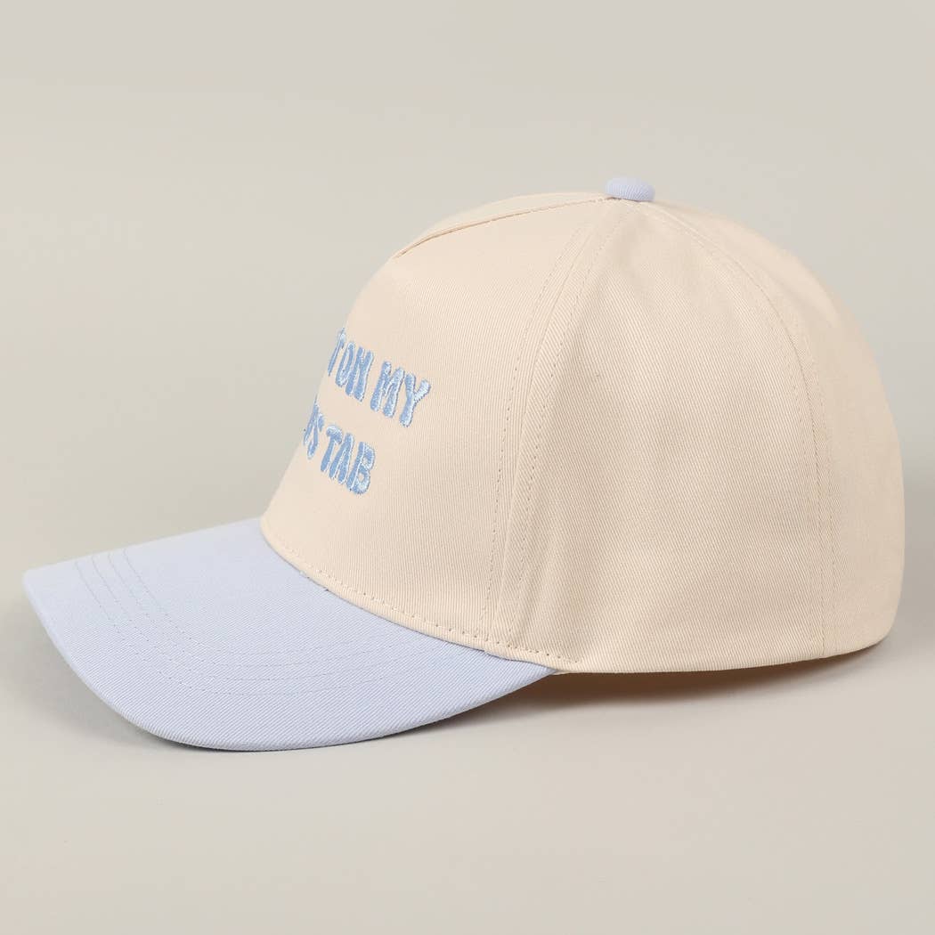 Put It On My Dad's Tab Embroidery Two-Tone Hat