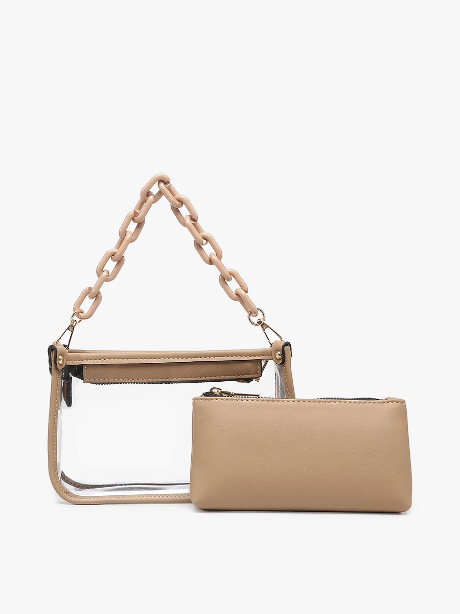 Jessica Clear Crossbody Bag – Chain Strap