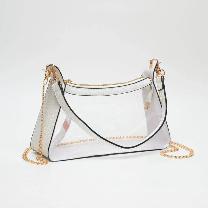 TG10618 Marilyn Clear Satchel Bag With Chain Strap