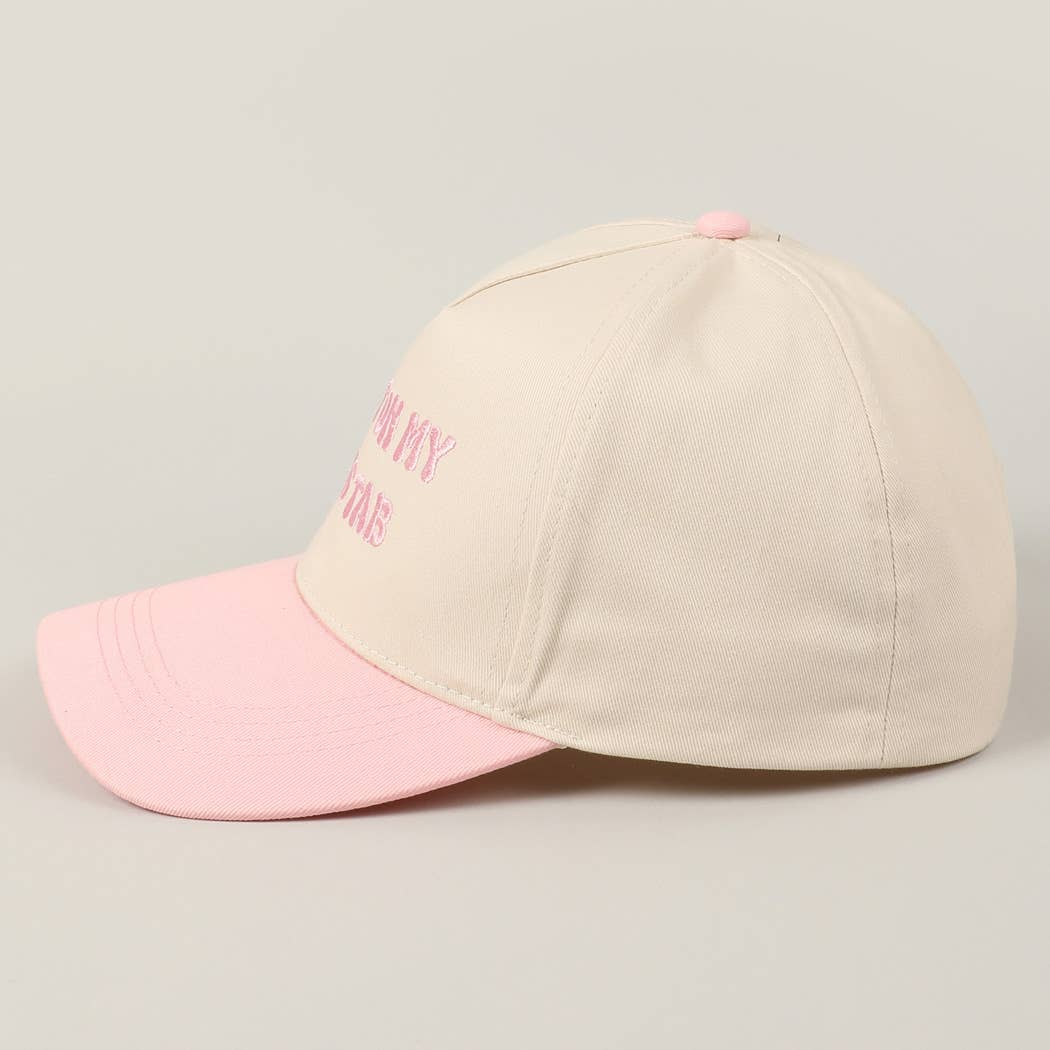 Put It On My Dad's Tab Embroidery Two-Tone Hat