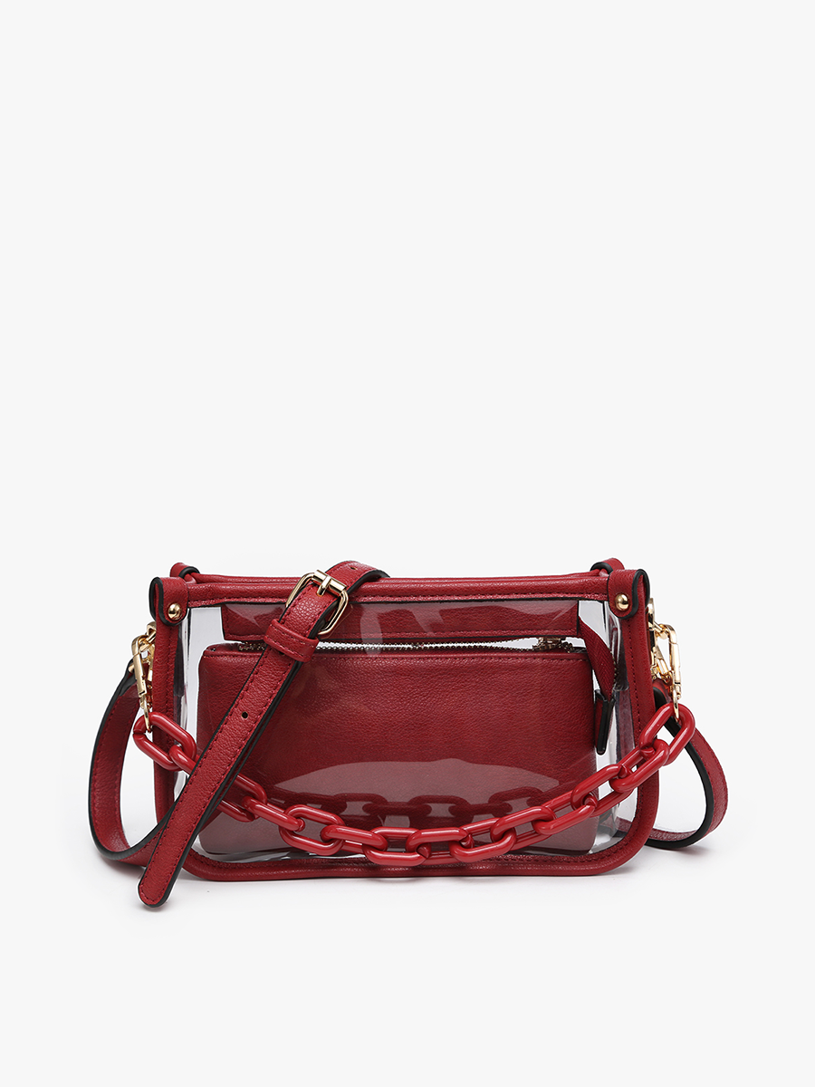 Jessica Clear Crossbody Bag – Chain Strap