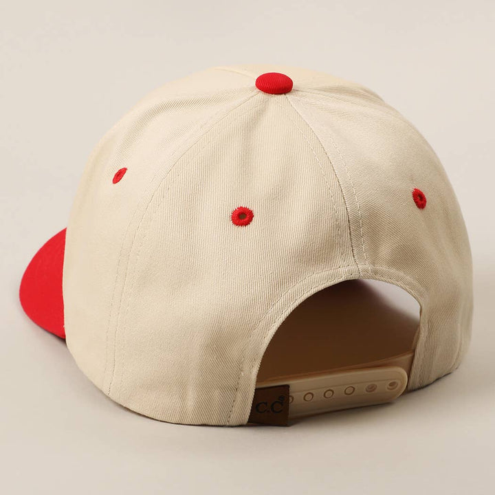 MOMMIN' Letter Embroidery Two-Tone Trucker Hat