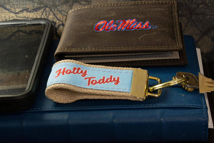 Ole Miss Rebels Collegiate Woven Ribbon Key Chain