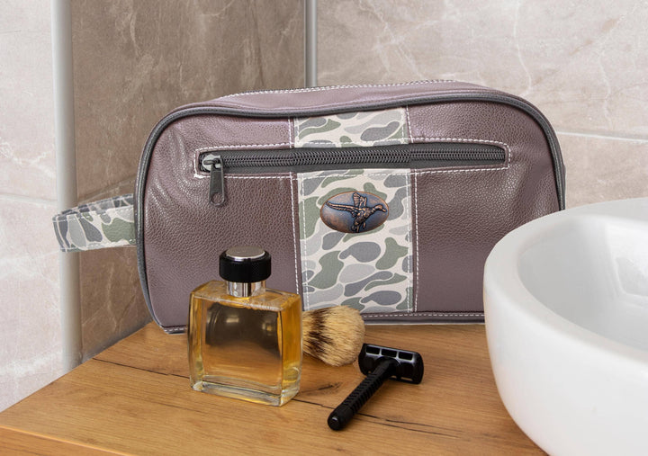 Mallard  Old School Camo Men's Toiletry Dopp Bag