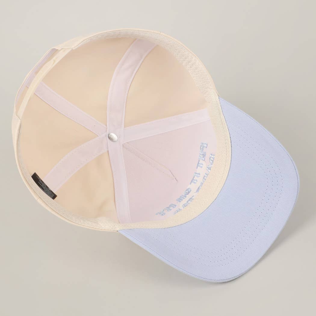 Put It On My Dad's Tab Embroidery Two-Tone Hat