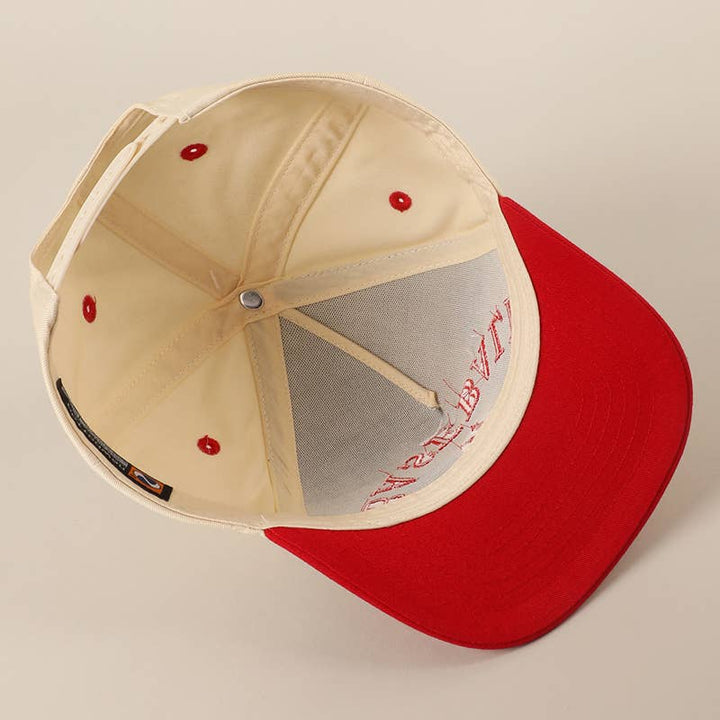 BASEBALL Upside Down Lettering Embroidery Cap