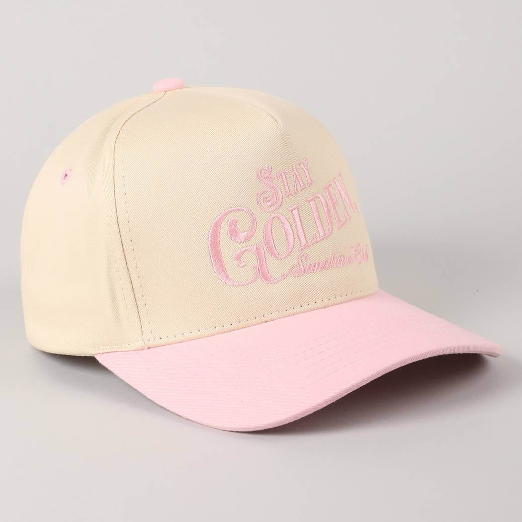 Stay Golden Sunshine Club Embroidery Trucker Hat
