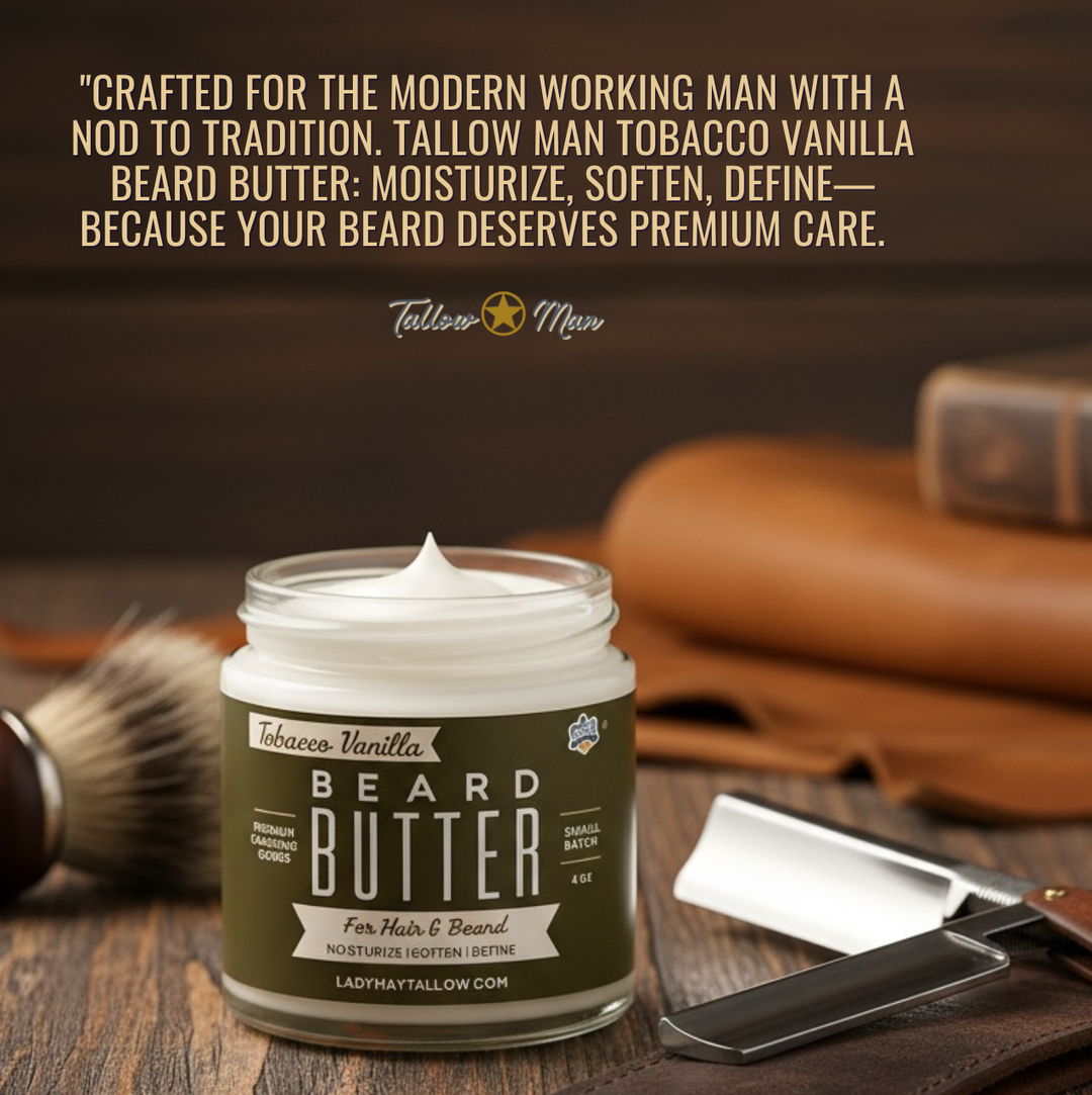 Tallow Man Bay Rum Beard + Body Butter