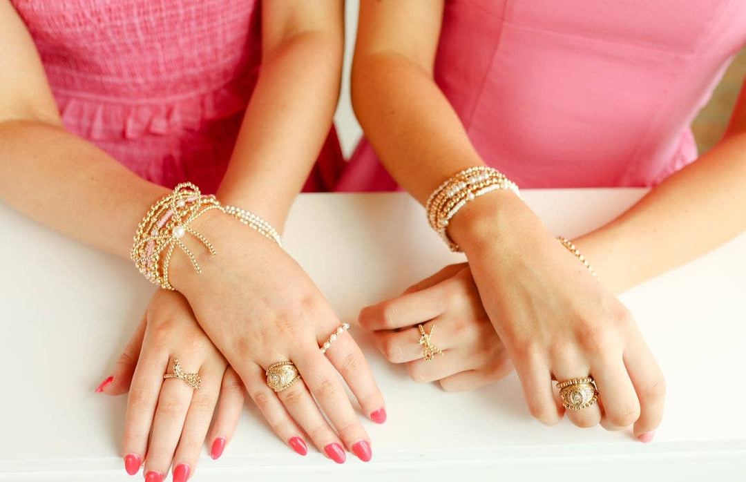 Pink Luster Pearl Bracelet